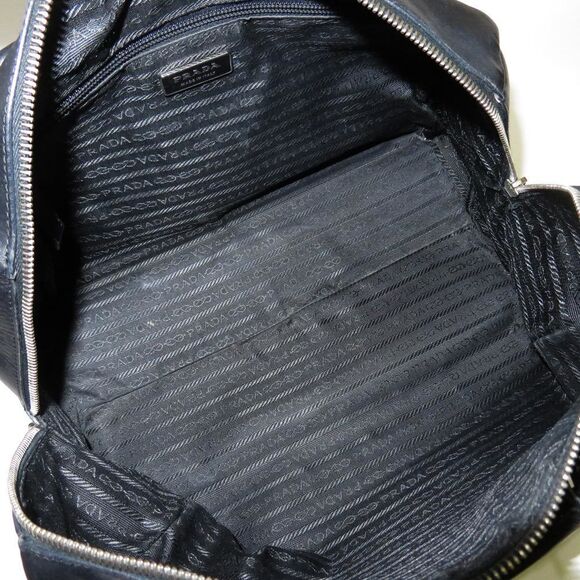 Prada 2 Way Bag Mini Boston Leather Black - Picture 9 of 9